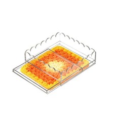 Klar Acryl 9x9 Tablett mit