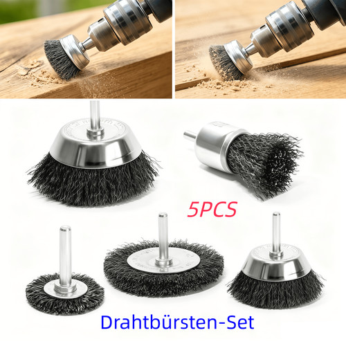 5tlg drahtbürsten set - drahtbürsten,