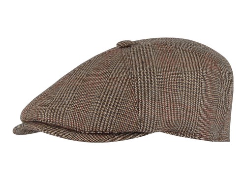Schiebermütze flatcap braun - flatcap,