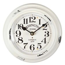 Wanduhr Kensington Station London Landhaus  Shabby Chic Quarz Uhrwerk  20 cm Ø
