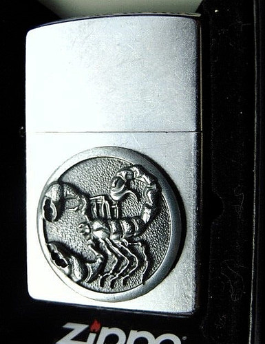Original zippo scorpion emblem - zippo,