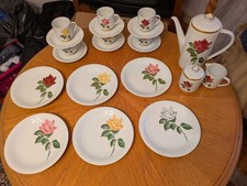Teeservice 21 Teilig Johann Seltmann Vohenstrauß Sieben Rosen Porzellan