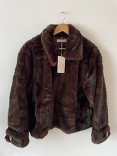 Kunstfelljacke Braun Mit