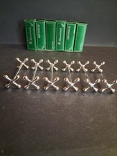 WMF Messerbank 6 Stück "Knochen" Metall Silberfarben Signiert Top Erhaltung 