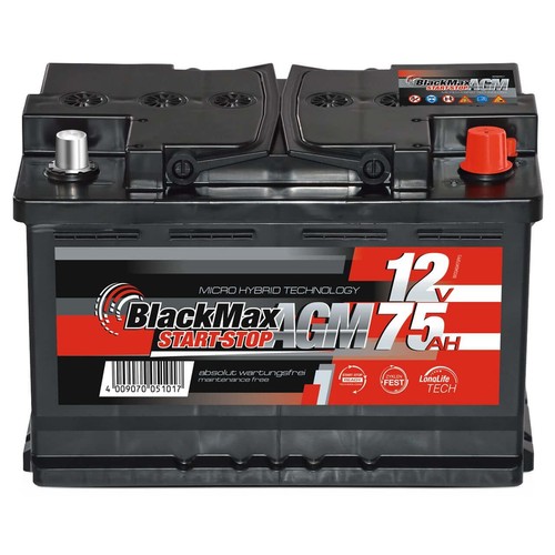 Agm autobatterie 12v 75ah - autobatterie,