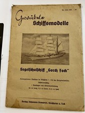 Graupner Gorch Fock Anleitung Aufbauanleitung für Baukasten 1:150 sehr alt