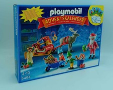PLAYMOBIL 5494 Adventskalender Weihnachtsmann beim Geschenke packen Renntier Neu
