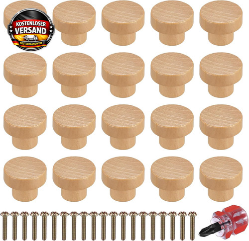 Stück möbelknöpfe holz - 20,