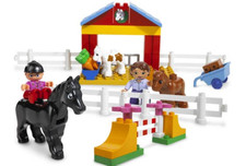 1 Lego Duplo Pferdestall Ponyhof  4690 Reiterhof Bauernhof Reitstall Stall super