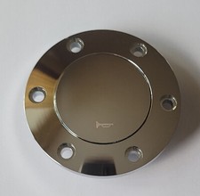 Hupenknopf universell mit Metallring Haltering Chrome für Sportlenkrad universal