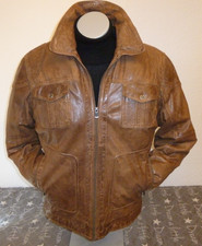 Gefütterte Lederjacke im