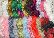 20 neue Wollreste zum Basteln Stricken Häkeln usw....(34