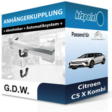 G.D.W. Anhängekupplung abnehmbar passend für Citroen C5 X Kombi 09.2021-jetzt FP