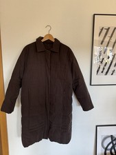 Damen Daunenmantel Wintermantel Steppmantel Braun mit abnehmbarer Kapuze Gr 44