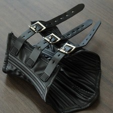 PU Leder Halsband Abschließbar SM Bondage Nacken Halsband Kapuzenmasken Harness