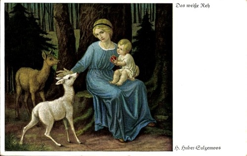 Künstler huber sulzemoos - ak, huber-sulzemoos