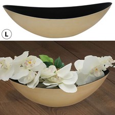 Deko Schale Oval Silber/Gold