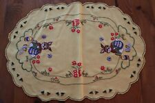 Tischdeckchen Tischset's Ostern Hase Frühling 47 x 34 cm Landhaus Vintage 90er