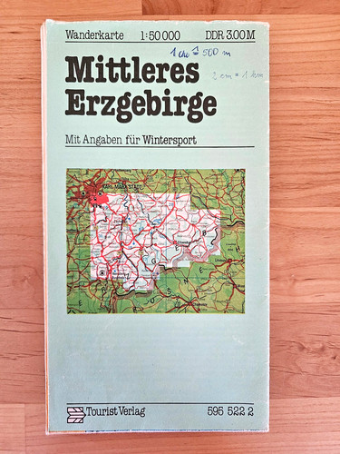 Original ddr wanderkarte - original, *
