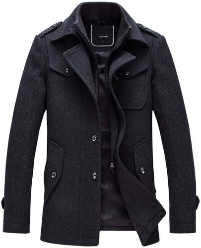 Herren wollmantel kurz - herren,
