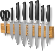 Magnetleiste 40cm Messer selbstklebend - Messerhalter magnetisch Holz 03A1202M 