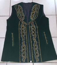 Weste Samt Jacke Stickerei