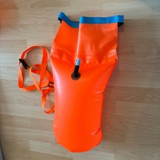 Schwimmboje / Swim Bag – orange – ca. 55x27x16 cm – top Zustand geprüft