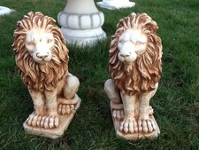 Steinfiguren Löwenpaar 53 cm