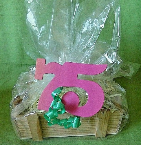 Deko zahl 6 cm - -75-,