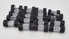 Lego Reifen Räder Achsen 40 Räder  Mit Aufhängung Befestigung Auto City