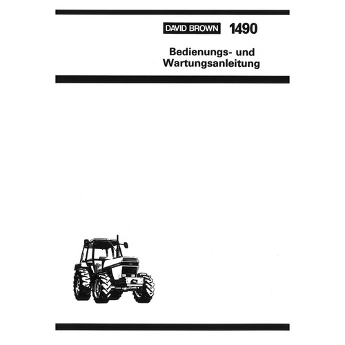 David brown 1490 schlepper - david,