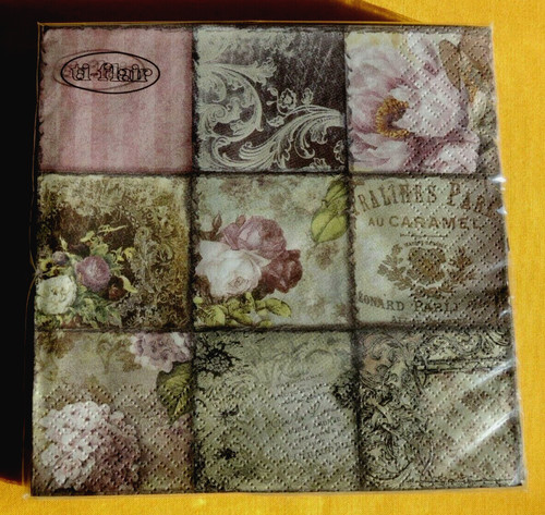 Servietten vintage collage - 20,