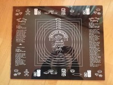 Backunterlage Glas für PIZZA PASTA stylisch Inkl. Rezepten Schneidbrett