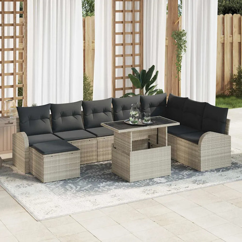 Gartensofa set mit kissen - gartensofa-set,