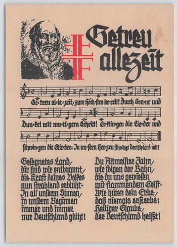 Ansichtskarte liederkarte - ansichtskarte,