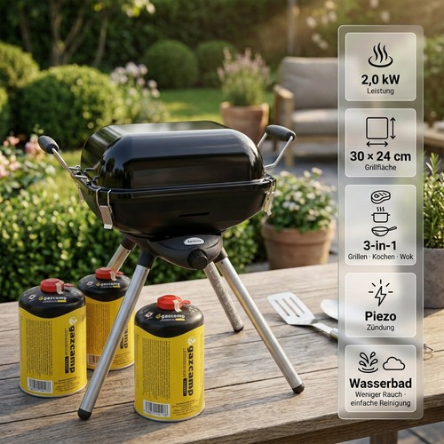 Gazcamp bbq multi grill deluxe - bbq,