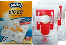 4 Beutel SWIRL EIO 80 MicroPor Staubsaugerbeutel EIO80 oder 8 Beutel Eigenmarke