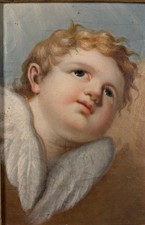 Putto, Engel, um 1780, Öl auf