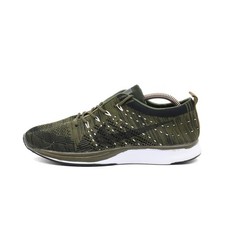 Nike Damen Flyknit Racer Sneaker olivgrü Textil Leichtgewicht Laufschuh EU 40