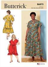 Schnittmuster Butterick 6873 Wickelkleid mit Gürtel Gr. 44-58