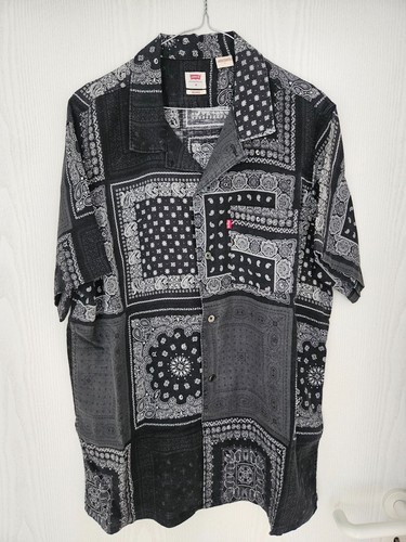 Levis paisley hemd - paisley, schwarz