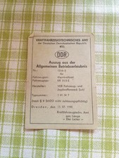 Papiere Registrierschein