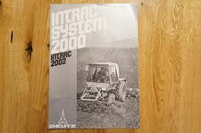 DEUTZ FAHR Traktoren Prospekt Typ Intrac 2002 2 Seiten 1980