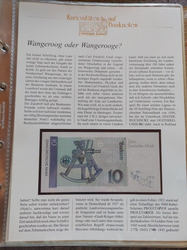 Kuriositäten auf banknoten - auf,
