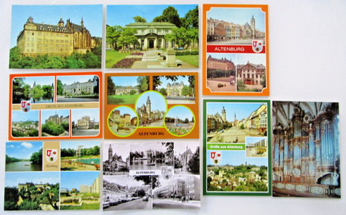 Altenburg ddr postkarten - altenburg,