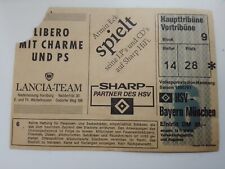 Alte Eintrittskarte HSV - Bayern München Saison 90/91