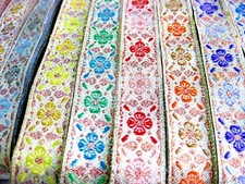 2m goldene Borte Webband mit