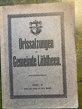 Ortssatzungen der Gemeinde