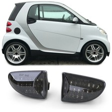 LED Seitenblinker Schwarz für Smart Fortwo Cabrio Coupe 451 07-15
