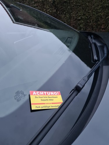 Karte scheiße geparkt - karte,